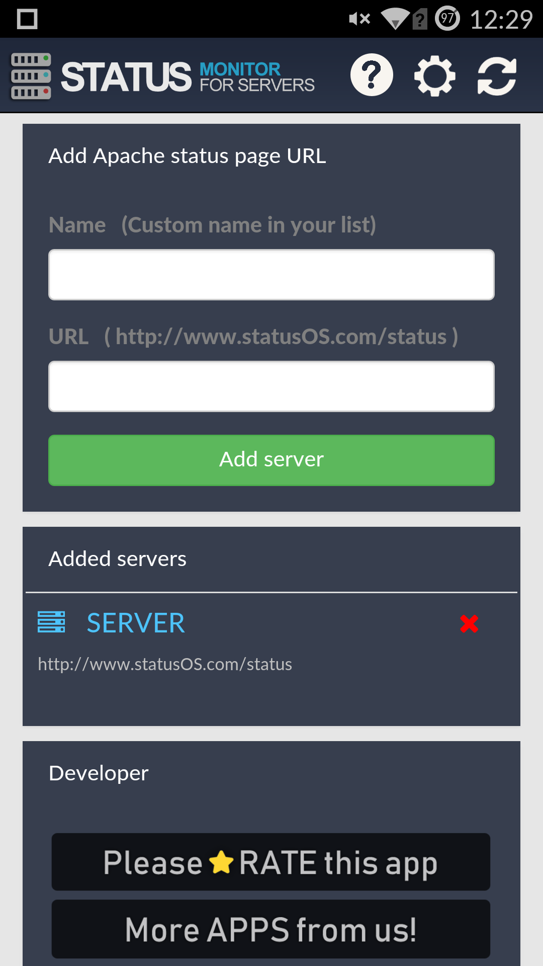 Status Monitor 4 Apache servers