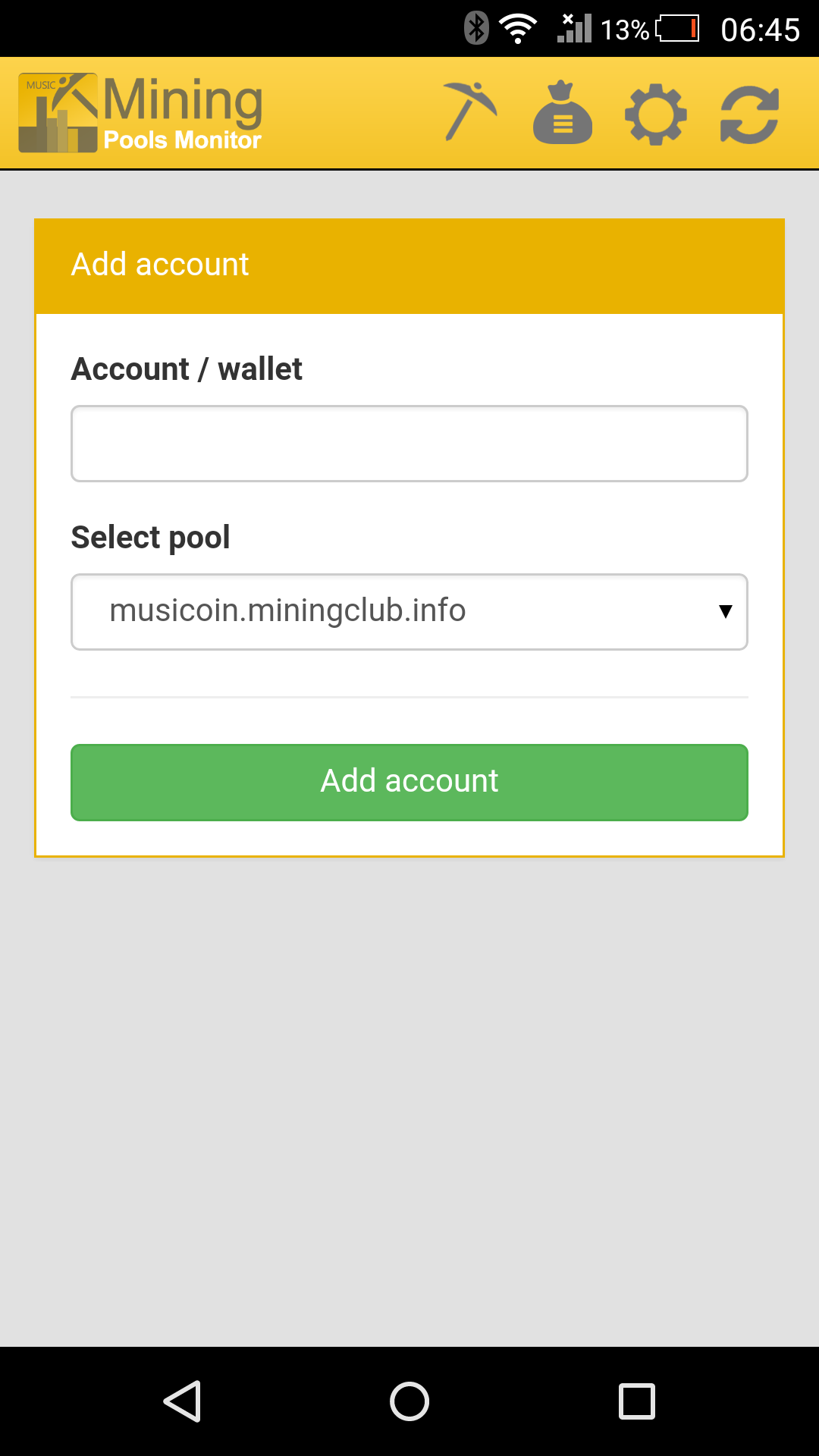 Mining Monitor 4 Musicoin Pools